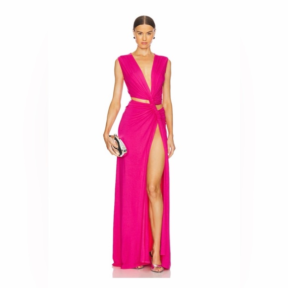 Sid Neigum Dresses & Skirts - Triple Loop Knit Dress in Bright Pink